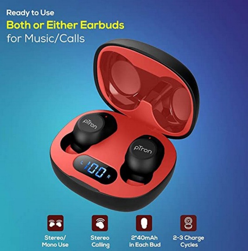 PTron Bassbuds Pro Bluetooth 5.1 Bluetooth Headset Price in India