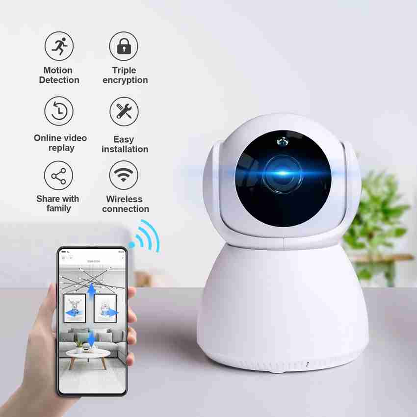 IC PLUS V380 2MP HD Smart Cam Pan Tilt WiFi Wireless Ultra Wide