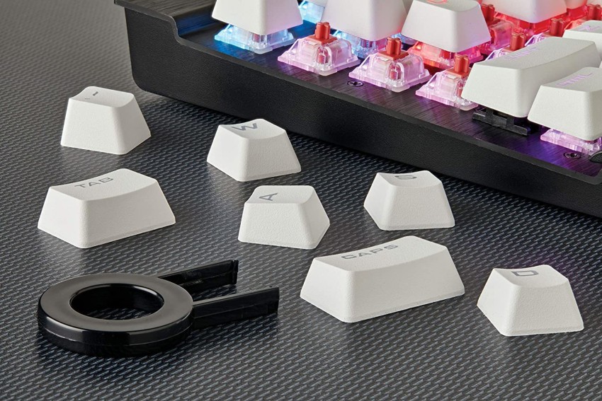 CORSAIR GAMING PBT Double-shot Keycaps Full 104/105-Keyset — White