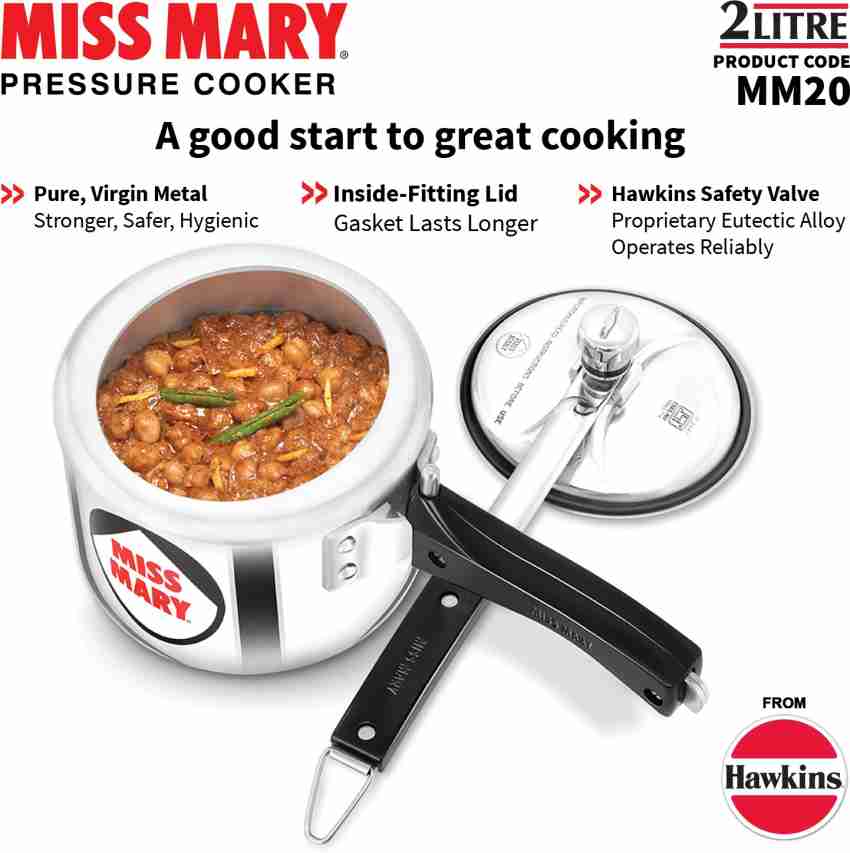 Hawkins Miss Mary 2 Litre Handi Inner Lid Aluminium Pressure