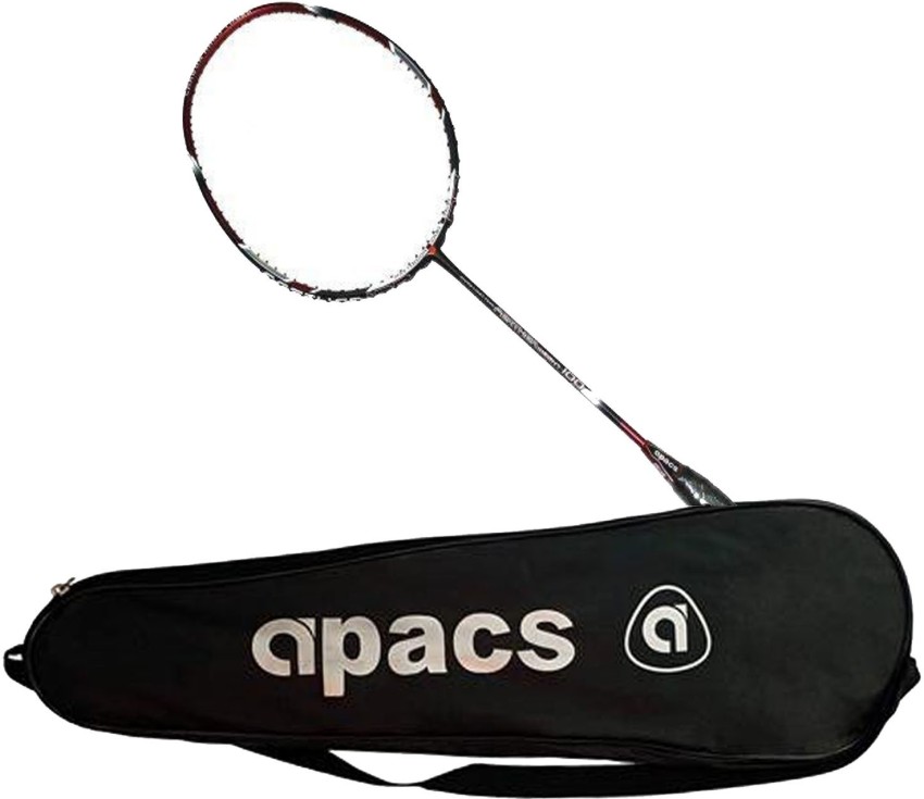 apacs Feather Weight 100 Black, Red Unstrung Badminton Racquet