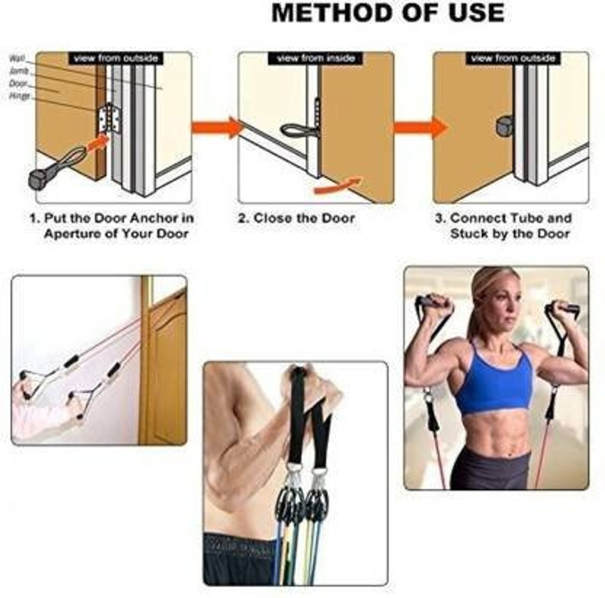 Resistance bands connect to door best sale