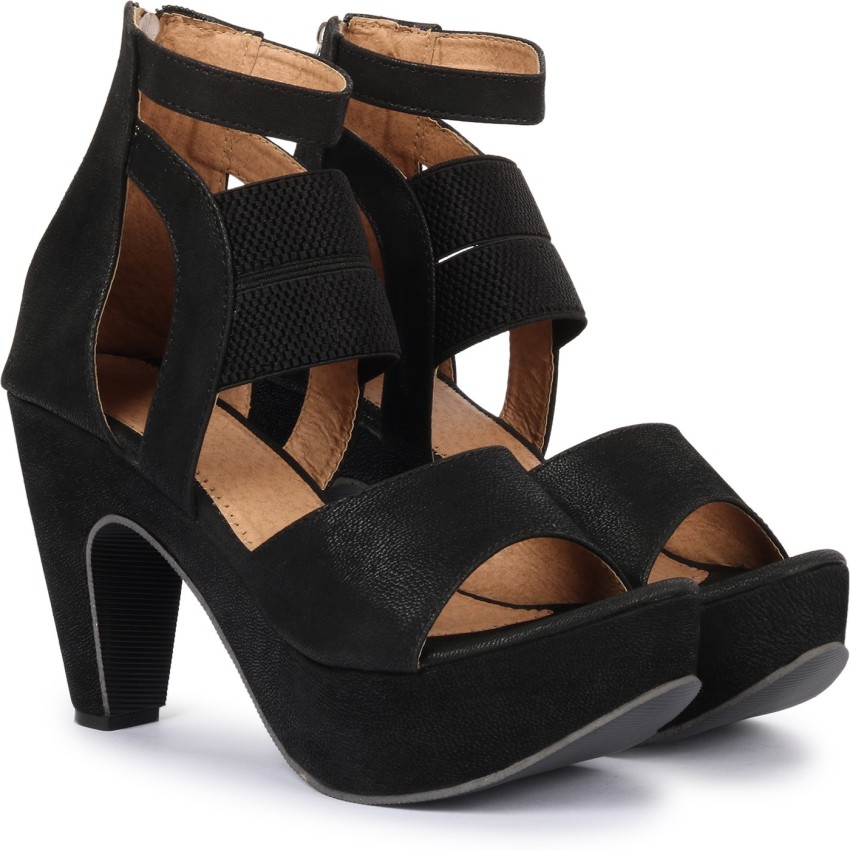 TWIN TOES Women Black Heels Buy TWIN TOES Women Black Heels