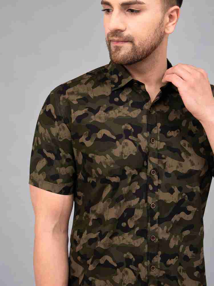 LOUIS MONARCH Men Military Camouflage Casual Green Shirt - Buy LOUIS  MONARCH Men Military Camouflage Casual Green Shirt Online at Best Prices in  India