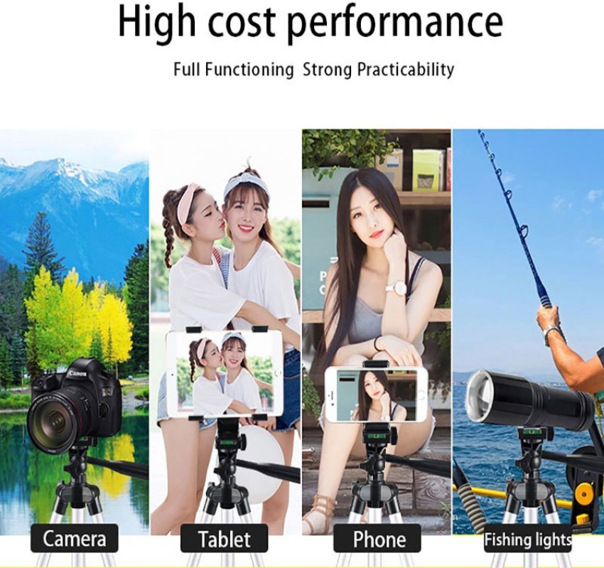 Treadmill Multi-functional 3110 Big Tripod Stand for for smartphone 360  Degree Rotating Mobile and Camera Adjustable Aluminium Alloy Big Tripod  Stand Holder,Photo/Video Shoot,Instagram Reels/ Videos with Mobile  Clip Holder Bracket Tripod, Tripod