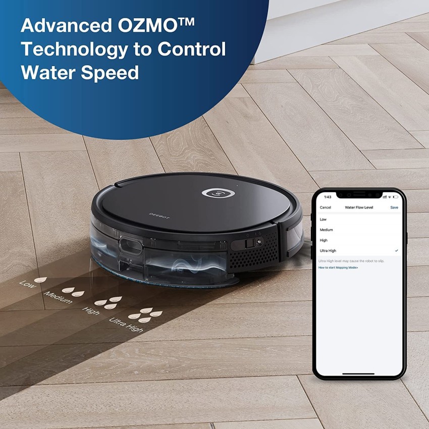 ECOVACS DEEBOT U2SE Robot Vacuum Cleaner and Mop with WiFi & App 