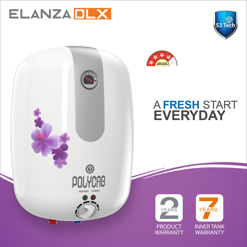 Polycab 15 L Storage Water Geyser (ELANZA DLX White, Matt Finish) Price in  India - Buy Polycab 15 L Storage Water Geyser (ELANZA DLX White, Matt  Finish) online at Flipkart.com