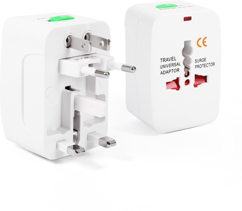 Vellora Universal Travel Adapter Plug for Us Uk Eu Au (White)1 Worldwide  Adaptor White - Price in India