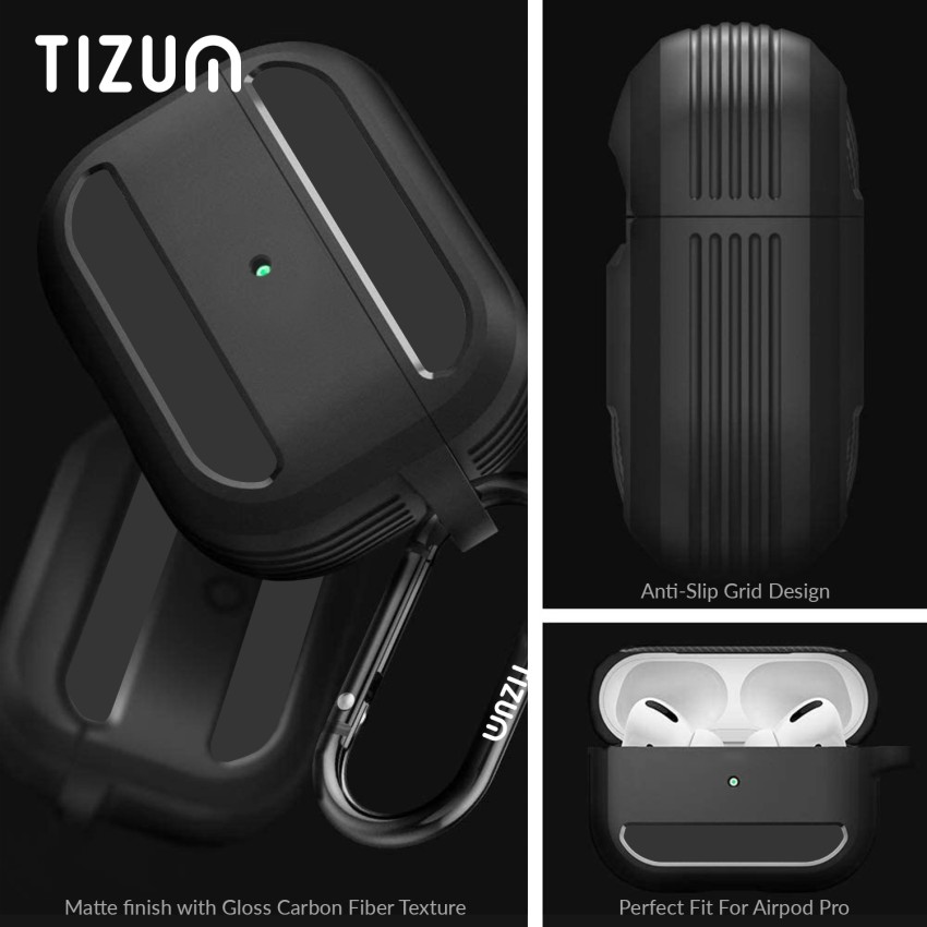 Tizum Headphone Covers : Buy Tizum Apple Airpods Case Silicone-Shockproof  Case Cover With Carabiner Hook For Airpods Black Online