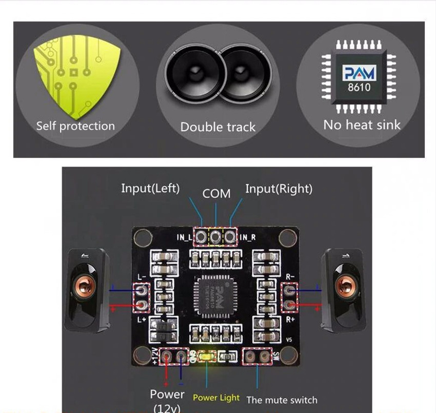 Pam8610 subwoofer hot sale