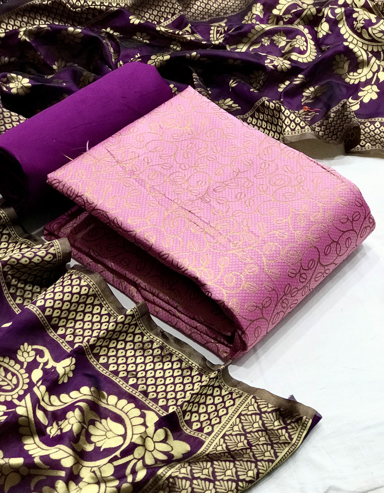 BHUMIKA CREATION Cotton Silk Self Design Salwar Suit Material