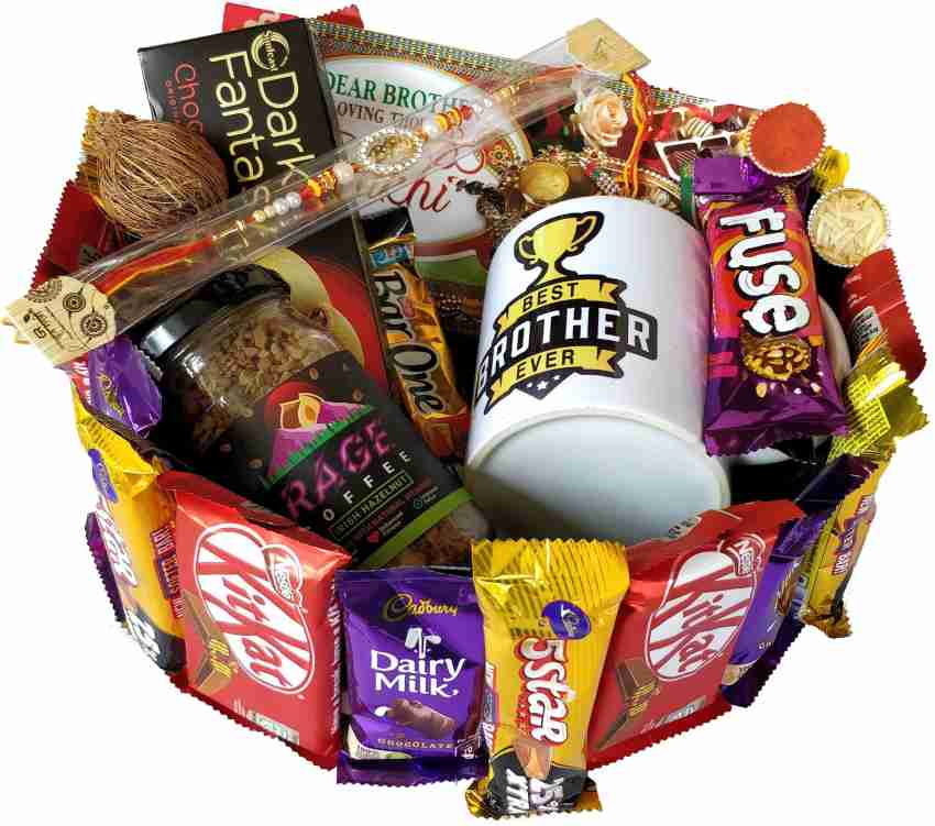 FestivalsBazar Square Shaped Mouthwatering Birthday Gift Hamper Of