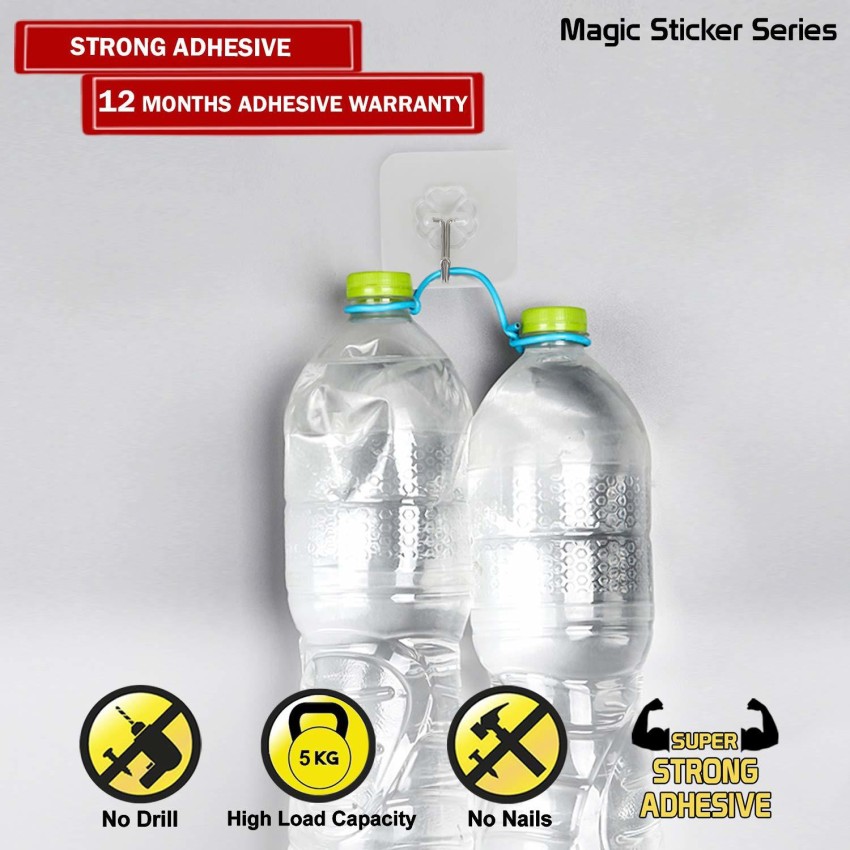 WOO4DONE Magic Sticker Series Adhesive Hooks for Heavy Items - Load  Capacity 10 KG Hook 4 Price in India - Buy WOO4DONE Magic Sticker Series  Adhesive Hooks for Heavy Items - Load