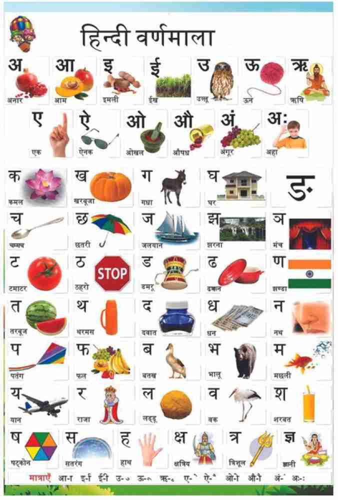 GO WOO Marathi Varnamala?(Marathi) Educational Poster For, 48% OFF