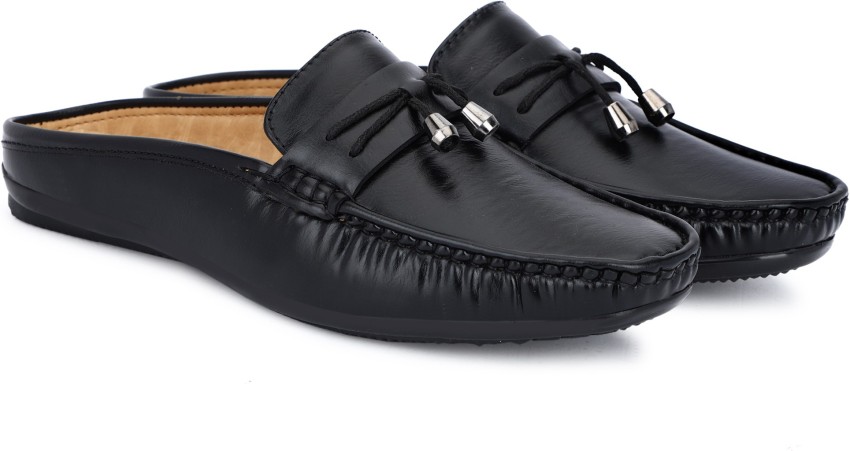 Mens hot sale backless loafers