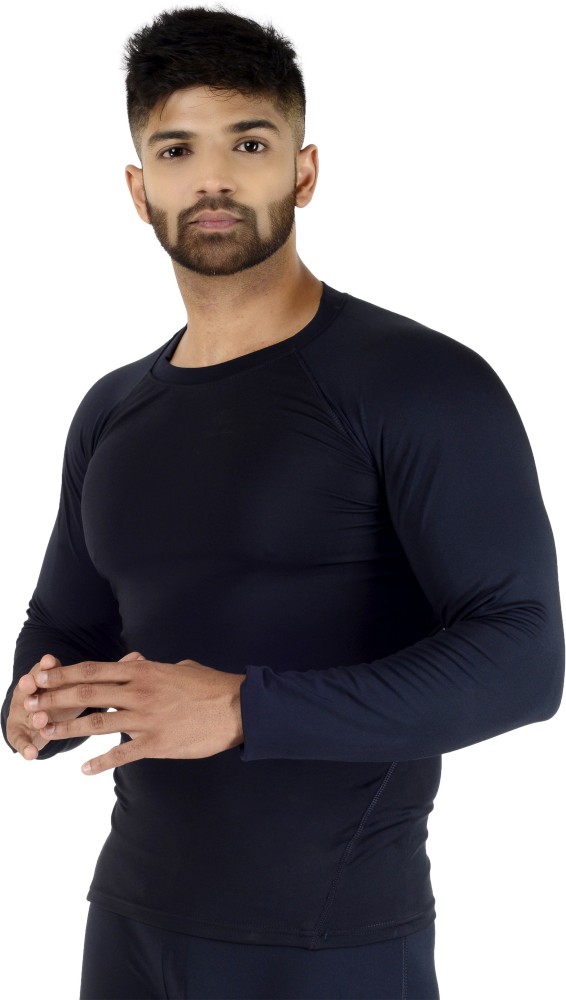 Decisive Solid Men Round Neck Blue T-Shirt - Buy Decisive Solid Men Round  Neck Blue T-Shirt Online at Best Prices in India
