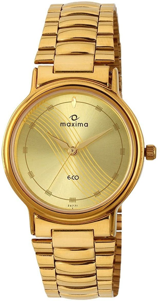 Maxima gold clearance watches for mens