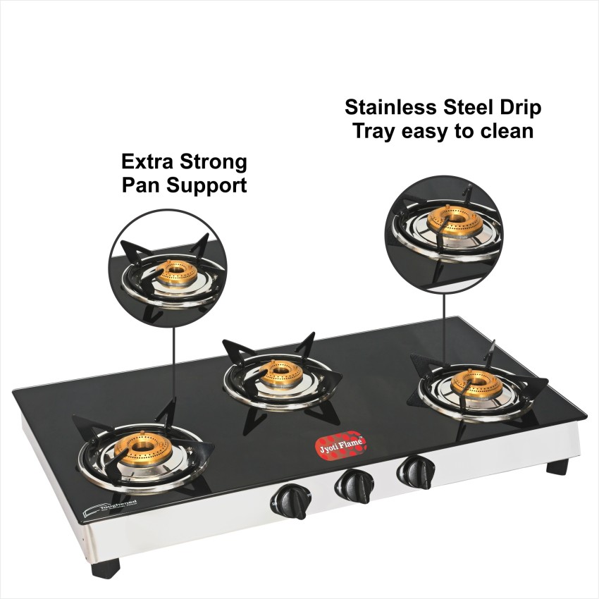 jyoti glass top gas stove