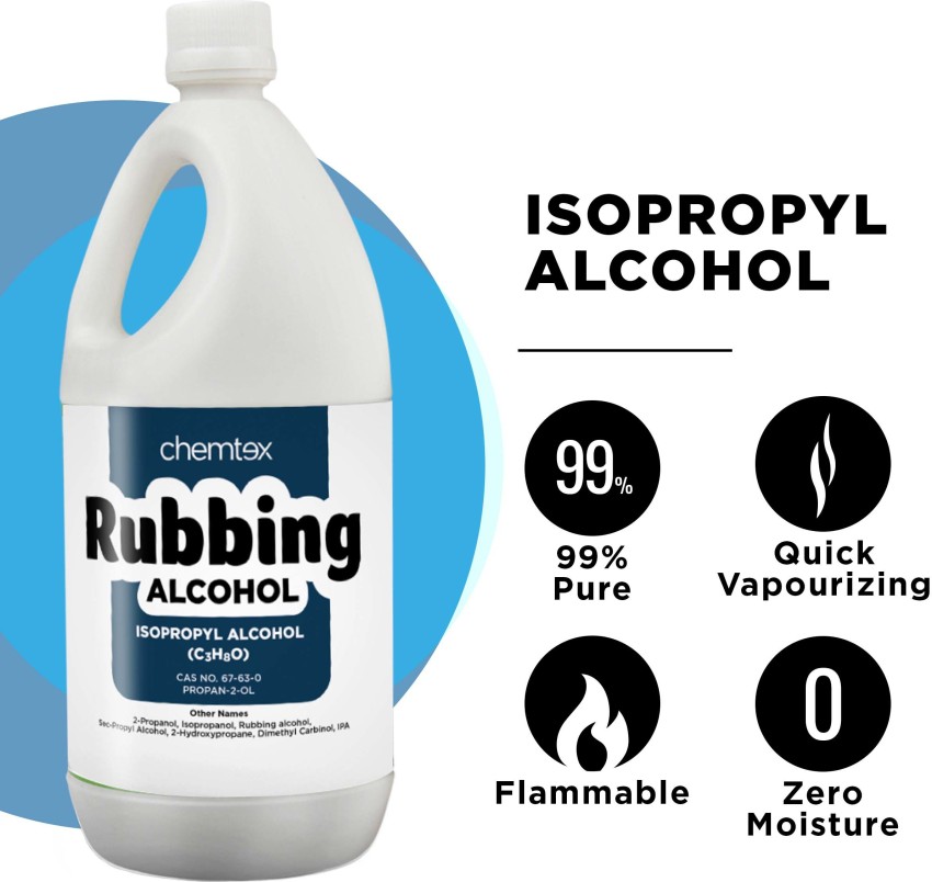Isopropyl IPA Isopropanol Alcohol 99.9% Pure 1L Bottle with Safety cap