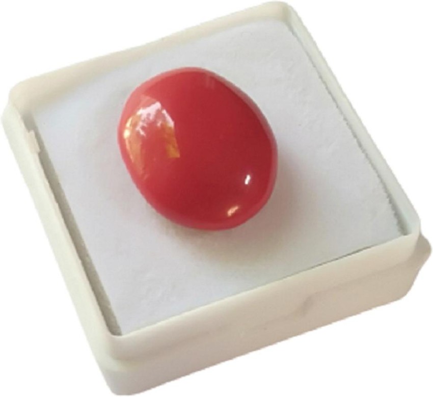 Capsule Shaped Red Coral Ring | CARATIQUE