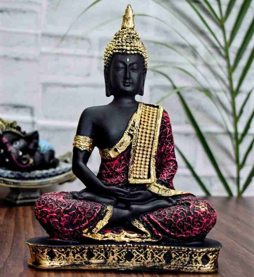 Shilp Saga Meditating Lord Buddha Statue Decorative Showpiece Decorative  Showpiece Decorative Showpiece - 23 cm