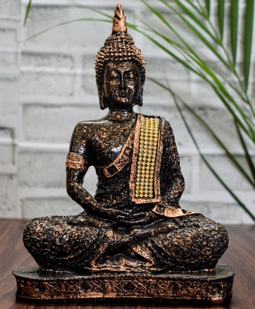 Shilp Saga Meditating Lord Buddha Statue Decorative Showpiece Decorative  Showpiece Decorative Showpiece - 23 cm