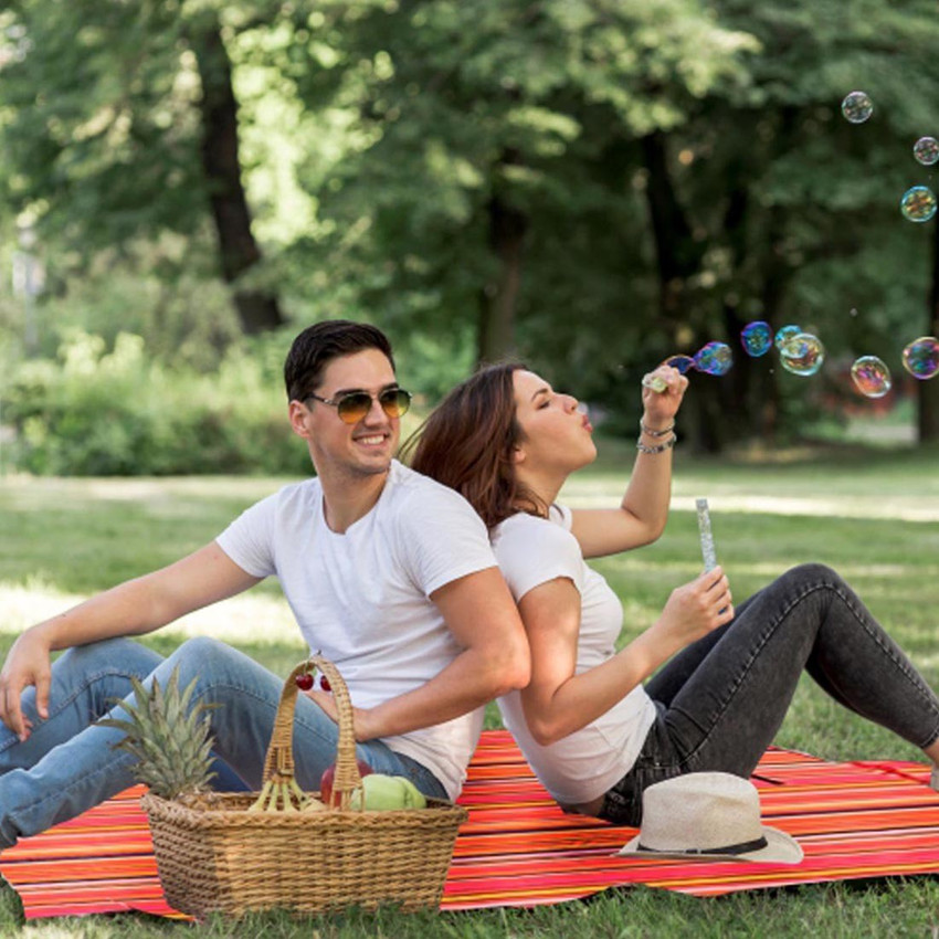PackNBuy Foldable Picnic Outdoor Camping Beach Blanket with Zipper