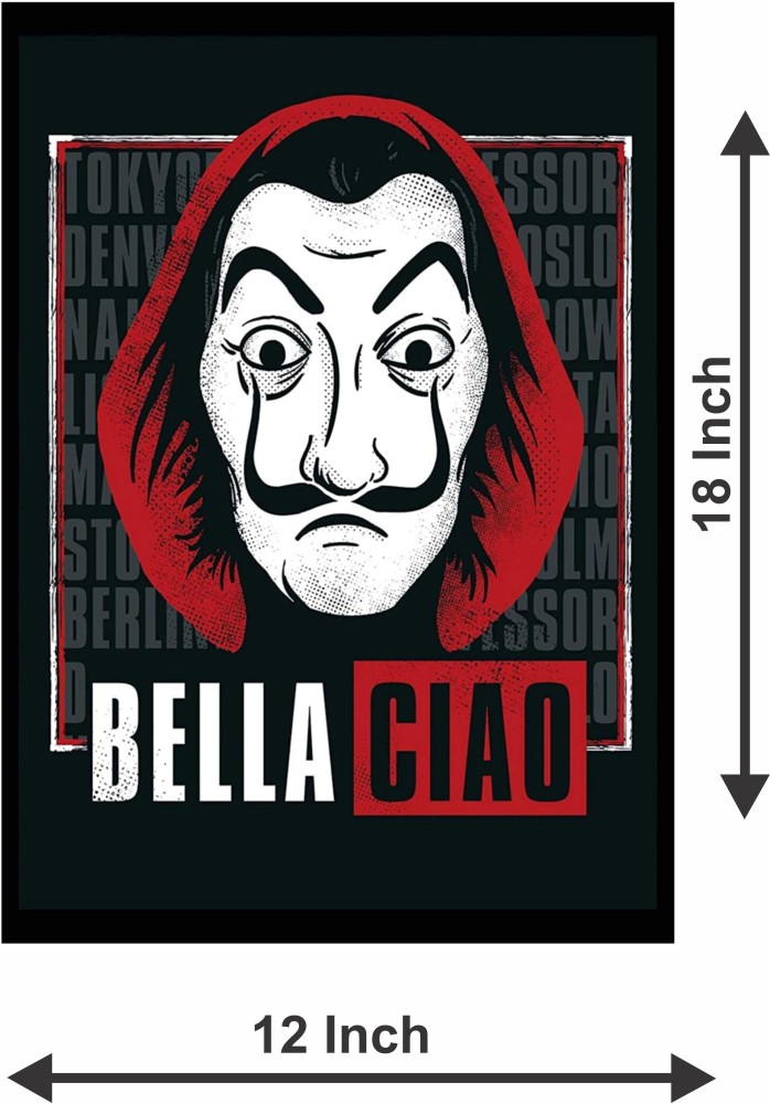 surmul 30.48 cm Bella Ciao Money Heist A Netflix TV Show Poster Wall  Sticker For Living Room Home Removable Sticker Price in India - Buy surmul  30.48 cm Bella Ciao Money Heist