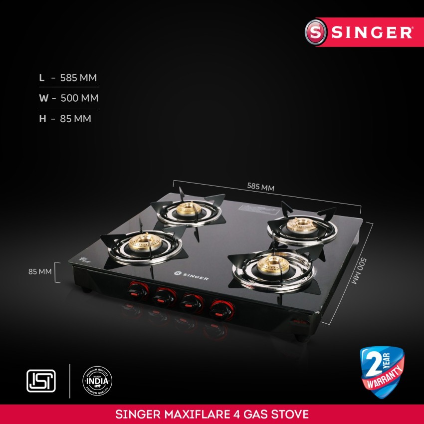 Singer 4 deals burner gas cooker