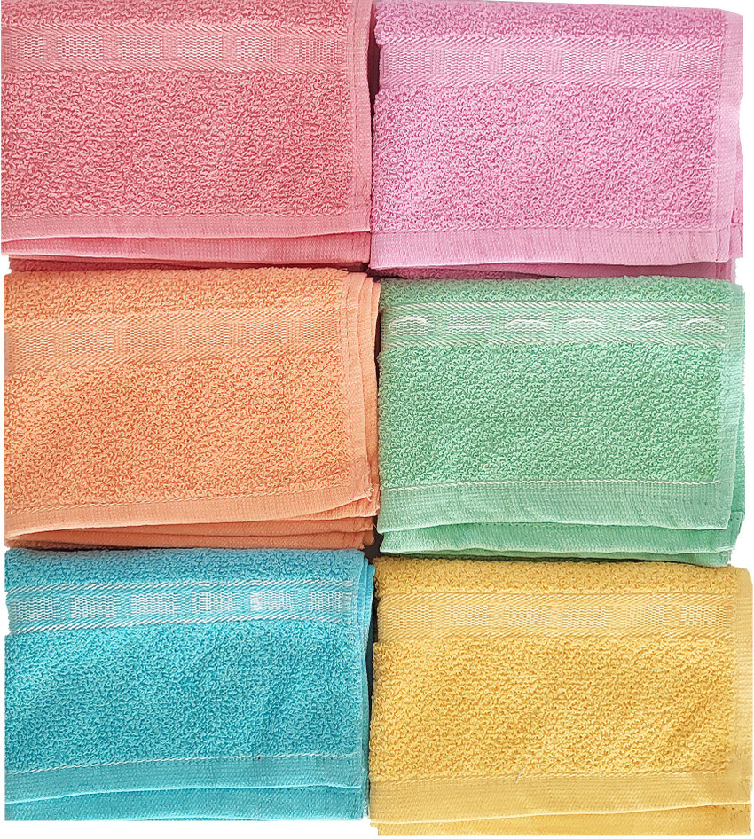 BS NATURAL LIGHT COLOUR HAND TOWEL SET OF 6 MULTI PURPOSE USE Multicolor Cloth Napkins Buy BS NATURAL LIGHT COLOUR HAND TOWEL SET OF 6 MULTI PURPOSE USE Multicolor Cloth Napkins