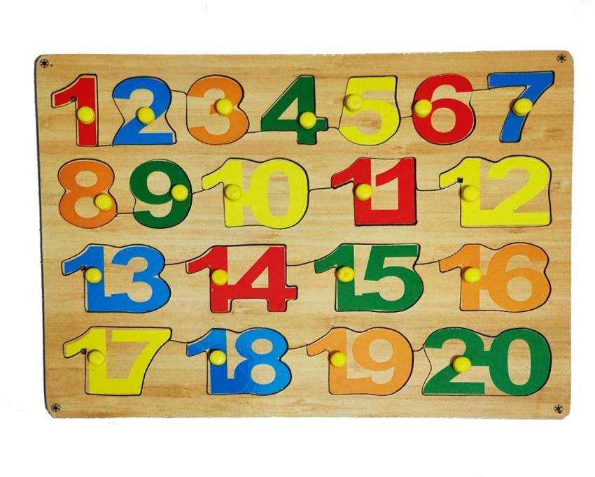 Wooden Number Puzzle 1-10