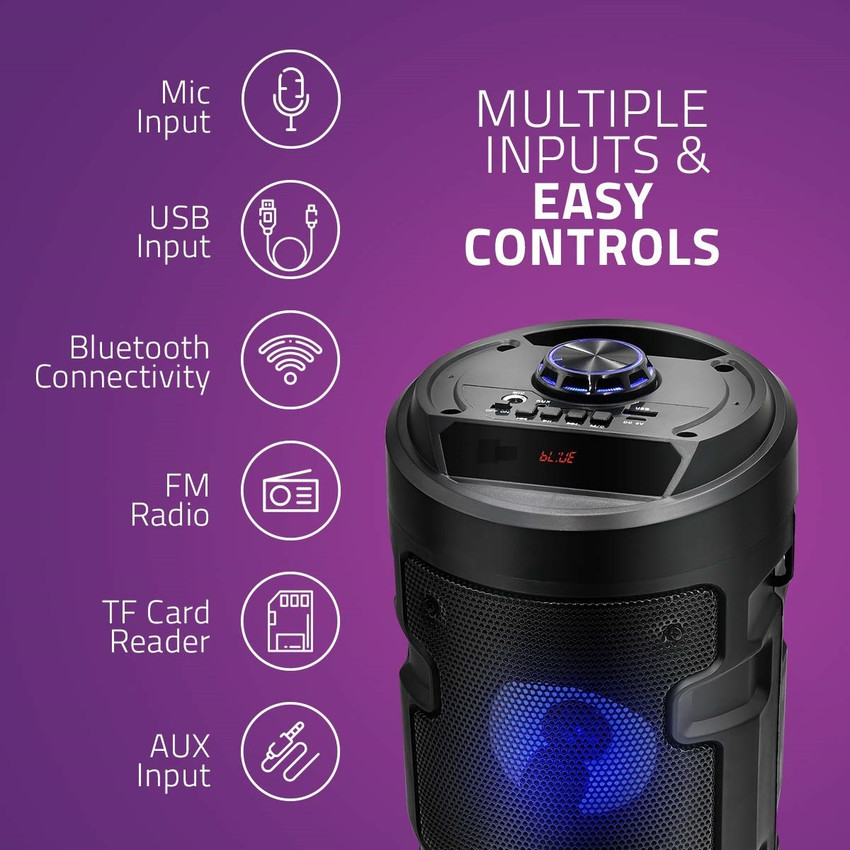 Speaker box with sales mic
