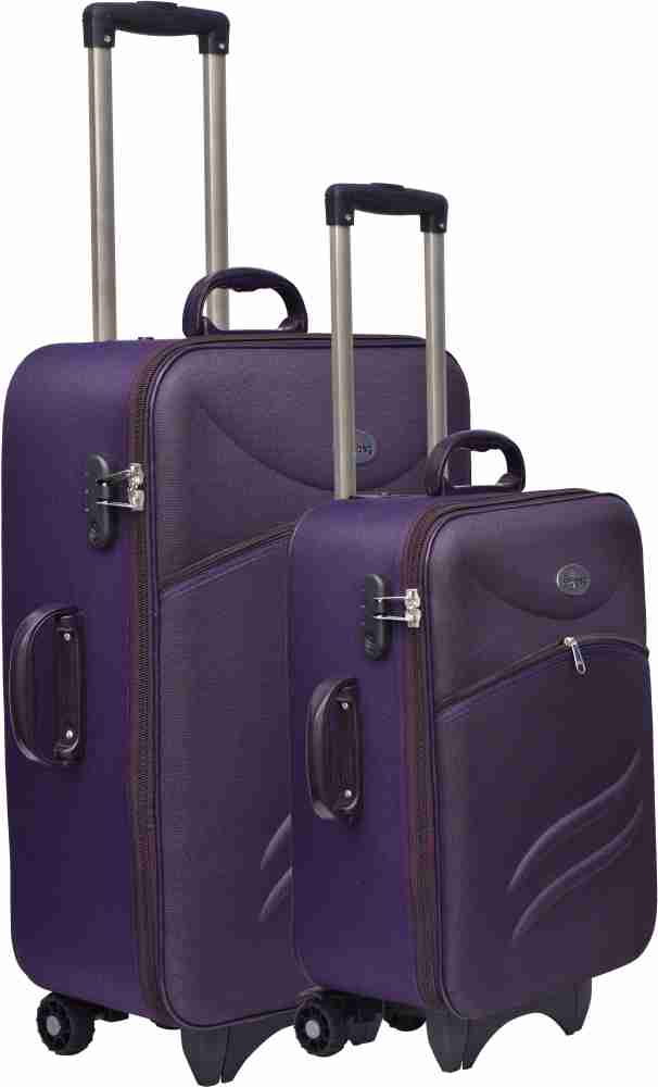 Polyester 24 Maroon Luggage Trolley Bag, Size: 20 Inch