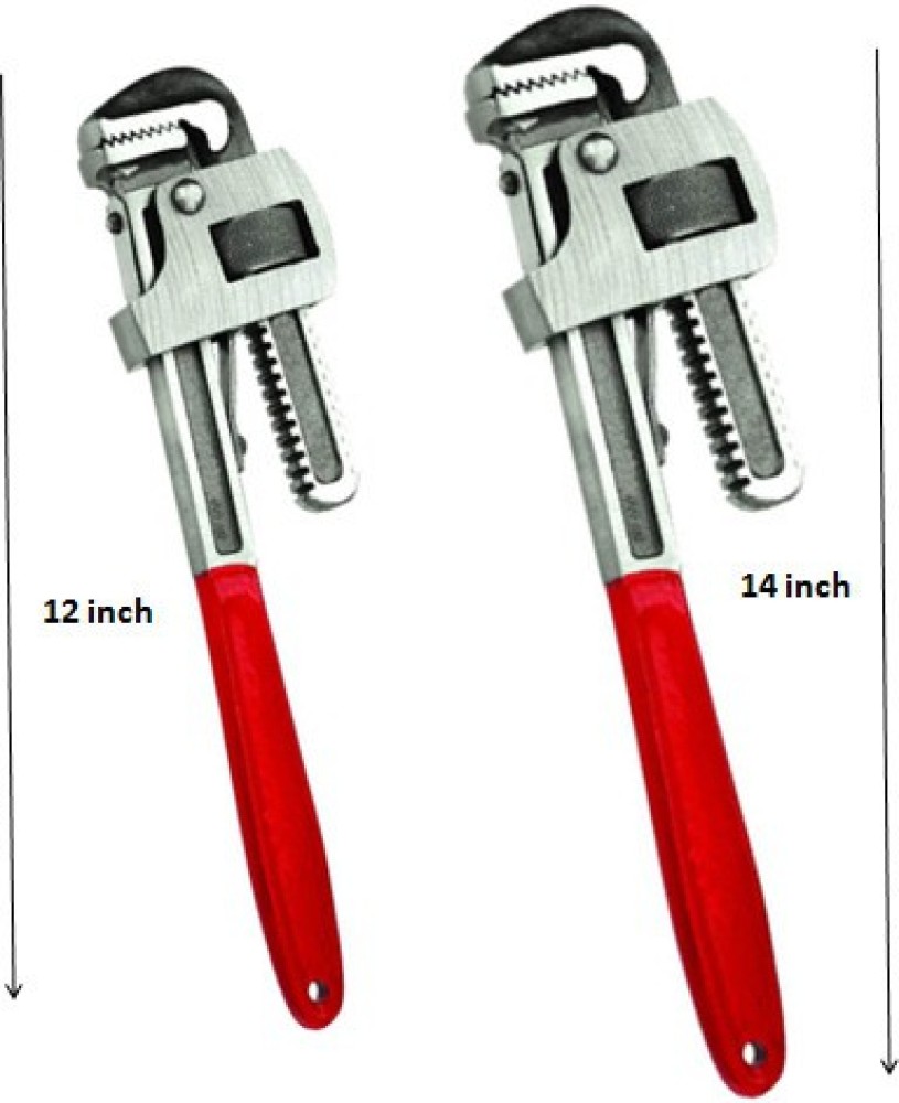 WallVilla Plumber Tool Combo 14inch Pipe Wrench & 12inch Adjustable Wrench  Plumber Tool Heavy Duty Single Sided Combination Wrench Price in India -  Buy WallVilla Plumber Tool Combo 14inch Pipe Wrench 