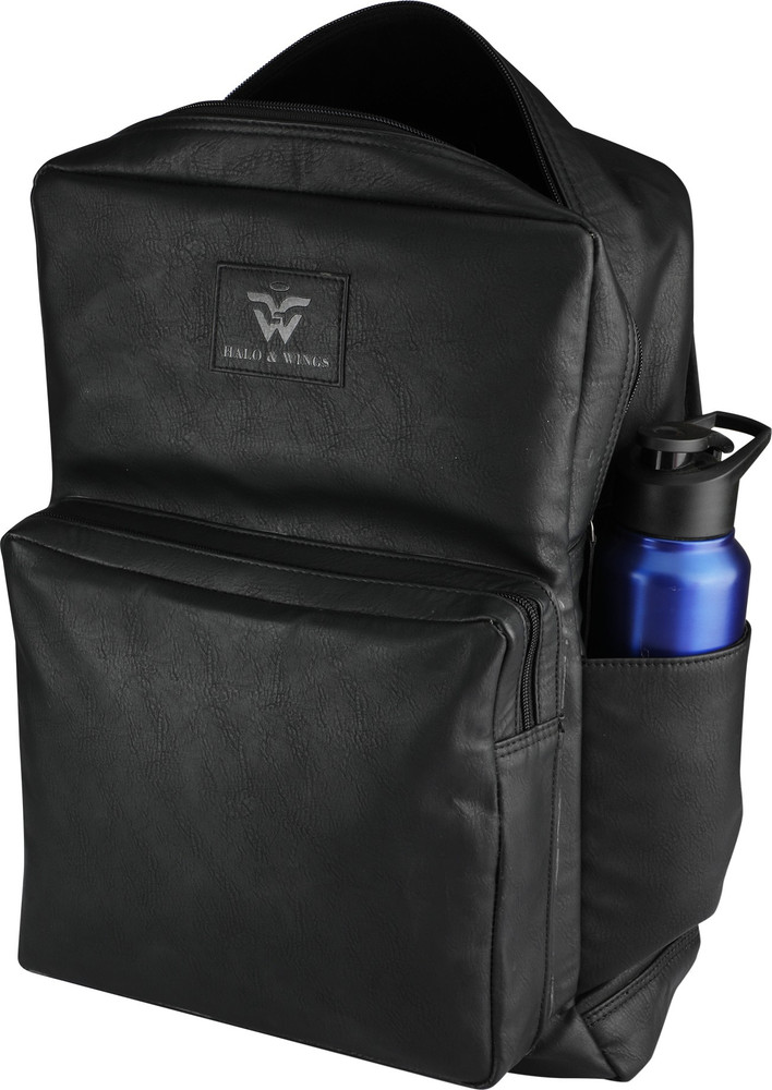 HALO WINGS Travel Backpack for Men and Women 15.6 inch Laptop Compartment Water Resistant Backpack Black 16.5 L Laptop Backpack Black Price in India Flipkart