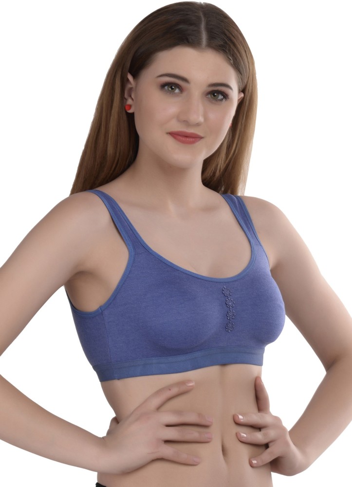Buy online White Solid Full Coverage Sports Bra from lingerie for Women by  Missvalentine for ₹300 at 30% off