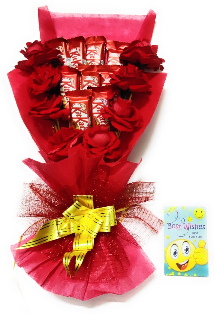 Kitkat Red Chocolate Bouquet, For Gift