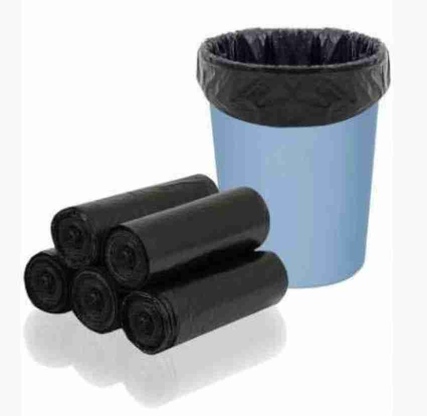 Biodegradable Garbage Bags small Size 43 Cm X 51 Cm 4 Rolls 120 Bags black  Color dustbin Bag/trash Bag black Color 