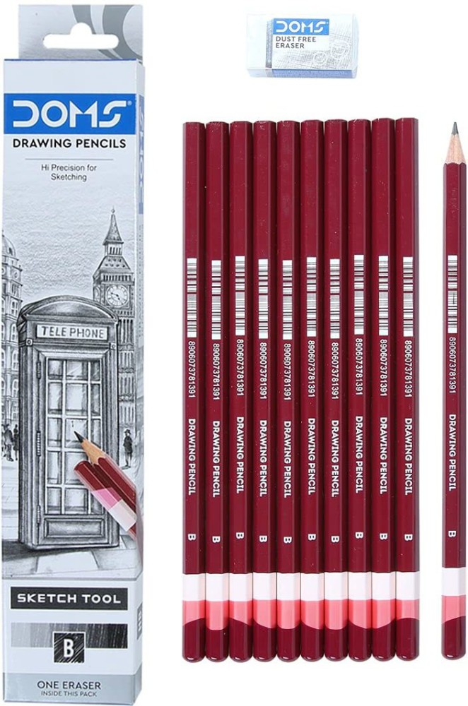 Definite Artline Set of 6 Love-Art Sketch Pencils +