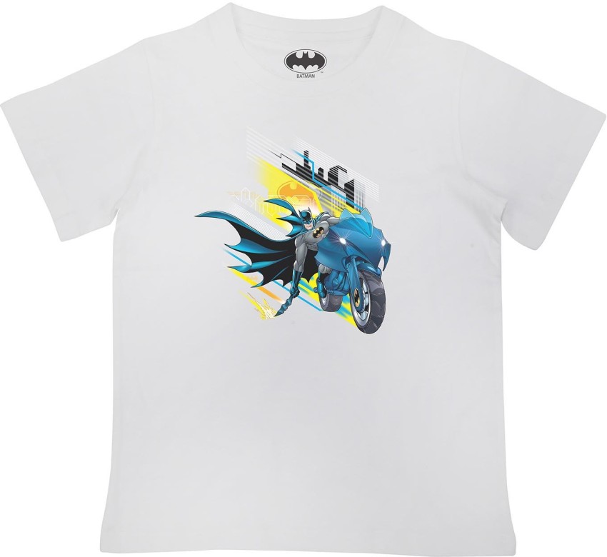 Flipkart BATMAN Boys Printed Pure Cotton Regular T Shirt Round Neck