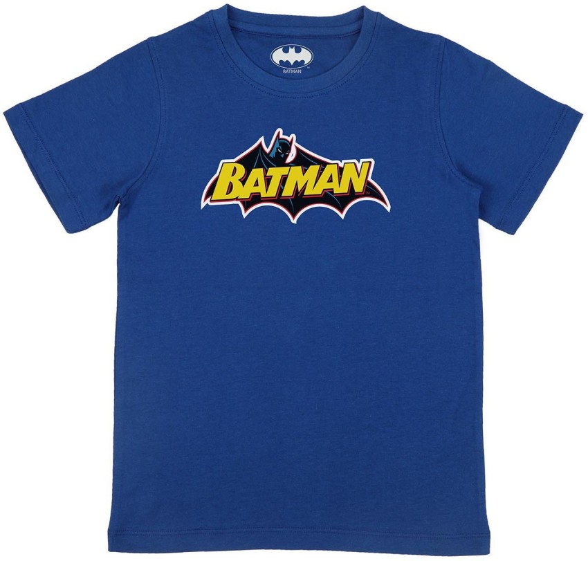 BATMAN Boys Graphic Print Pure Cotton Regular T Shirt Round Neck Flipkart