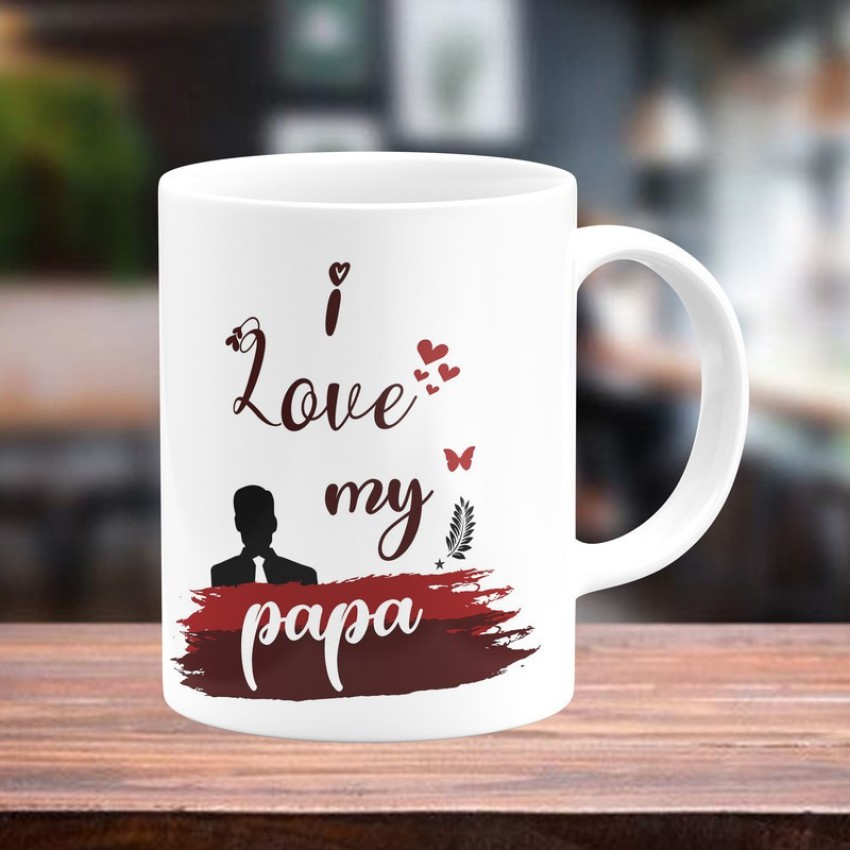 I Love My Papa Dad Daddy Fathers Day Gift Idea Coffee Mug by Haselshirt -  Pixels