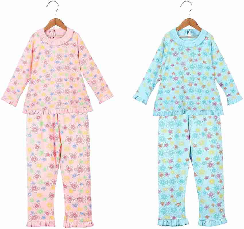 Fit N Fame Girls Printed Multicolor Night Suit Set Price in India Buy Fit N Fame Girls Printed Multicolor Night Suit Set at Flipkart Night Suit Set