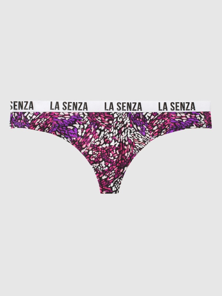 La Senza Women Thong Purple Panty - Buy La Senza Women Thong