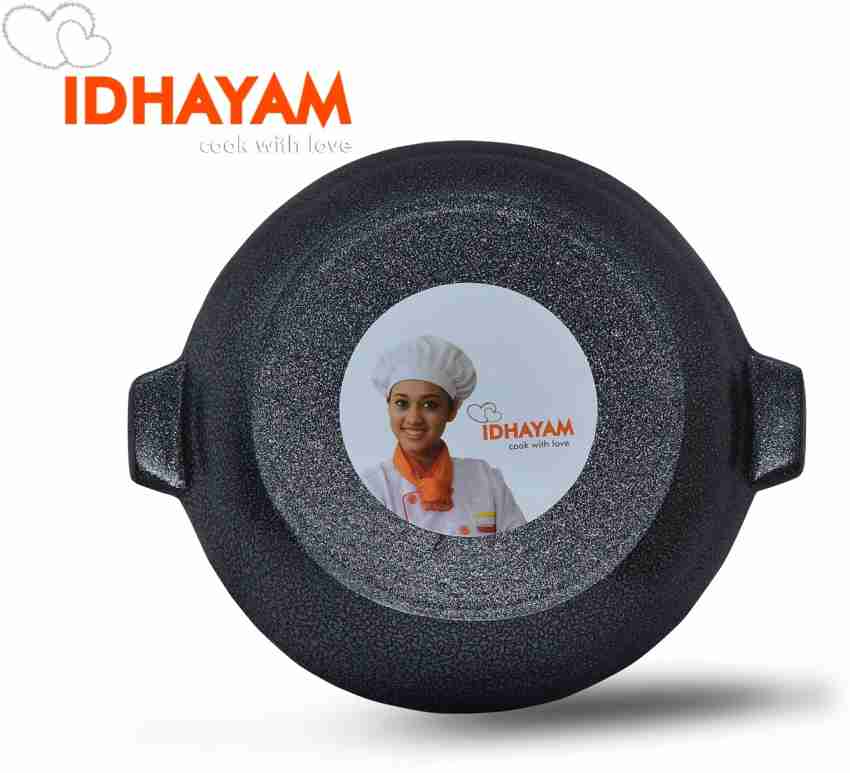  Meyer Pre Seasoned Cast Iron 7 Cavity Appam Patra Paniyarakkal, Paniyaram, Appam Pan, Pan Cake Maker, Appam Maker, Ponganal Maker, Kuzhi Paniyaram