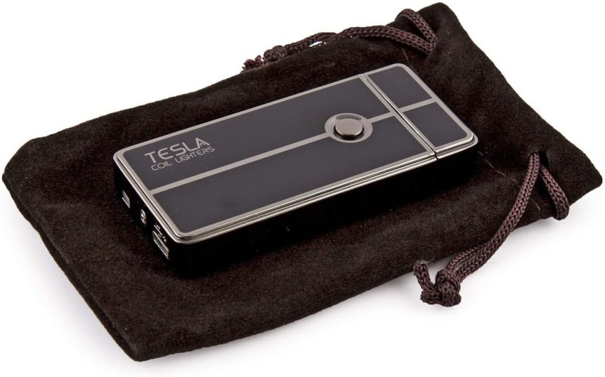 Tesla Coil Lighters™ USB Rechargeable Windproof Dual Arc Lighter (Gun Metal)
