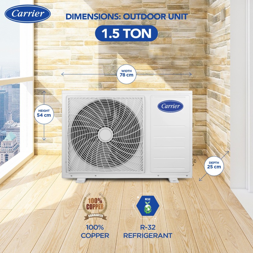 carrier 1.5 ton split ac ester pro