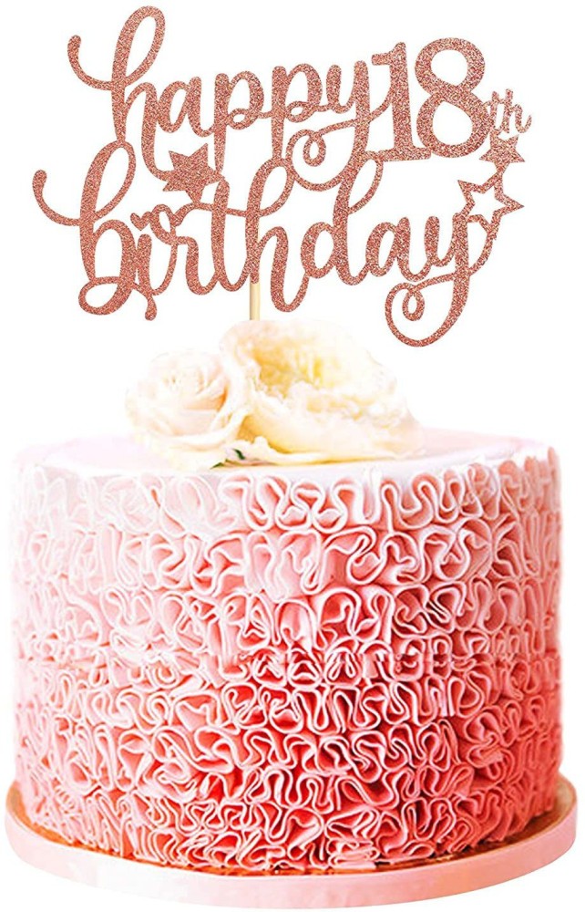 Mini eighteen 18th Birthday Acrylic Cake Topper – XOXO Design