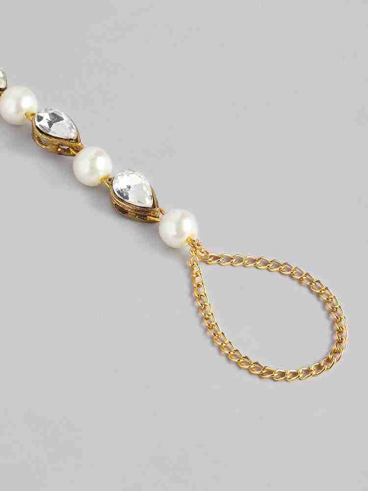 Zaveri pearls shop ring bracelet