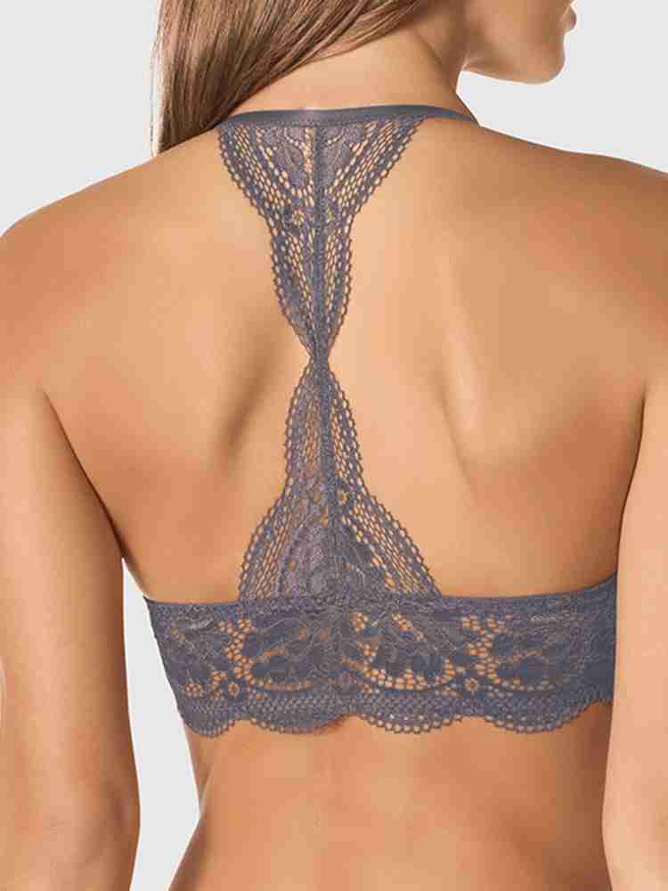 Buy Women's La Senza Lace Underwired Padded Plunge Bra with
